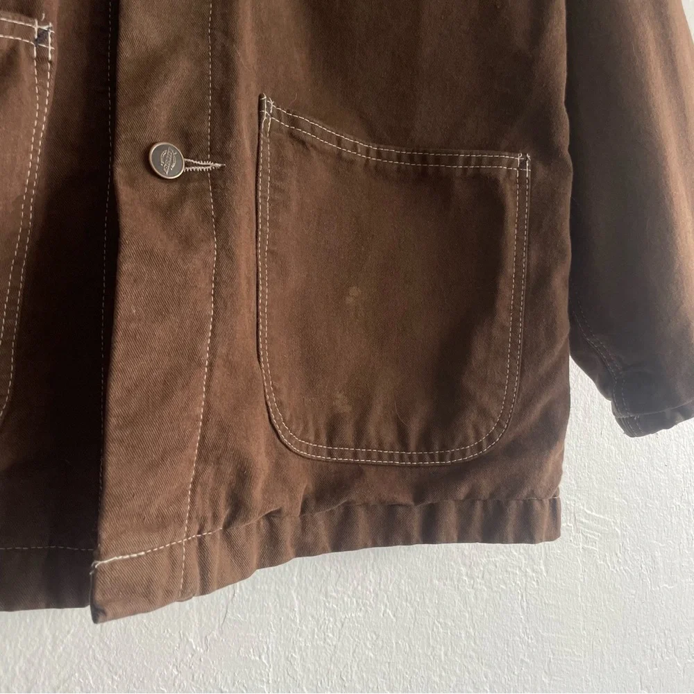 Vintage Dickies Brown Chore Coat Jacket - Picture 5 of 5